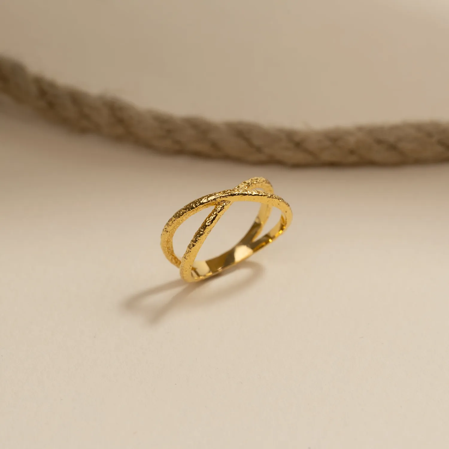 Sisi Copenhagen Winnie ring forgyldt rå