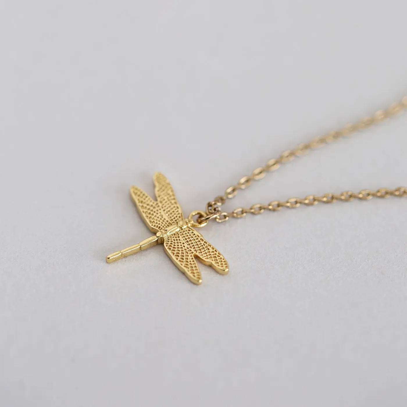 TIMI OF SWEDEN Dragonfly smykkesæt halskæde+øreringe sølv