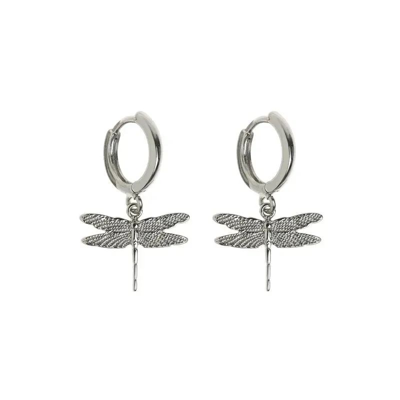 TIMI OF SWEDEN Dragonfly Small Hoop øreringe guld guldsmed