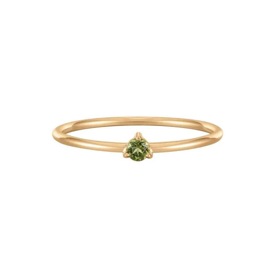 Bykjærgaard Fine ring 14 kt guld tsavorit