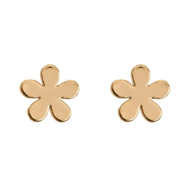 TIMI OF SWEDEN Flower studs øreringe guld små blomst