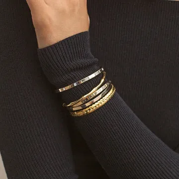 TIMI OF SWEDEN Essential Bangle armbånd sølv justerbar