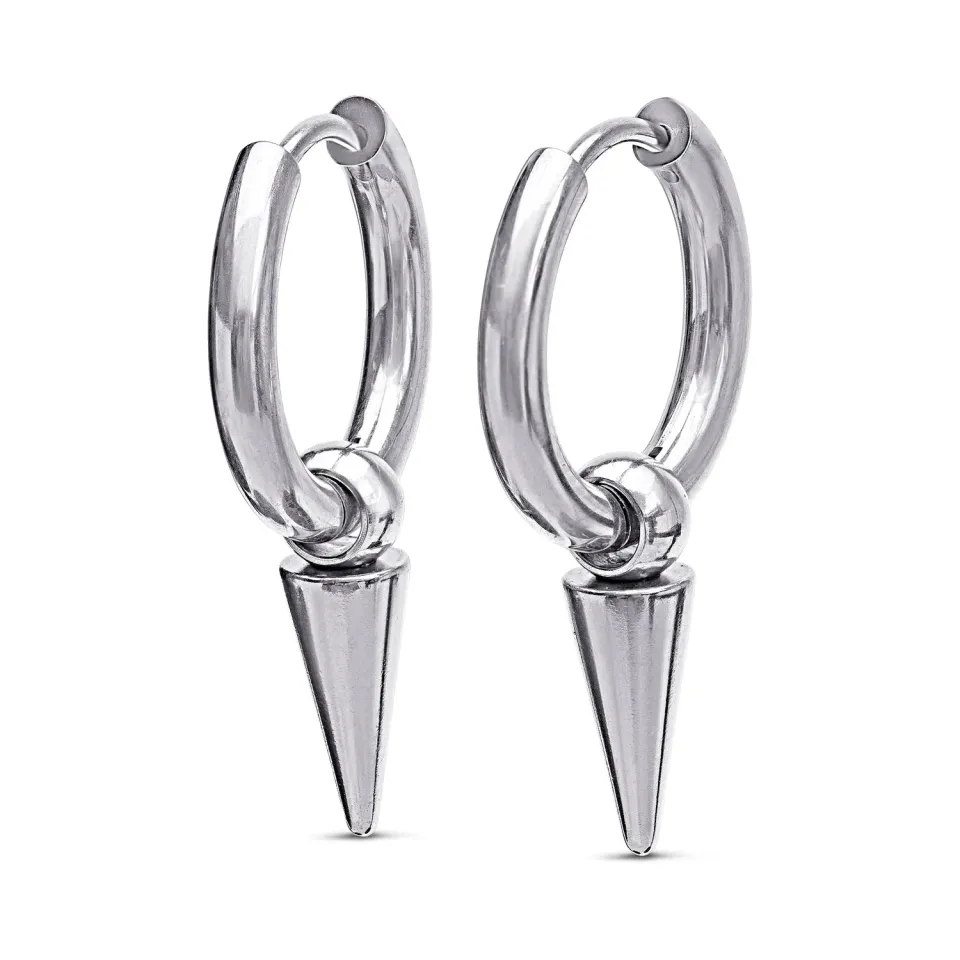 TIMI OF SWEDEN Pim spike hoop øreringe 17mm guld
