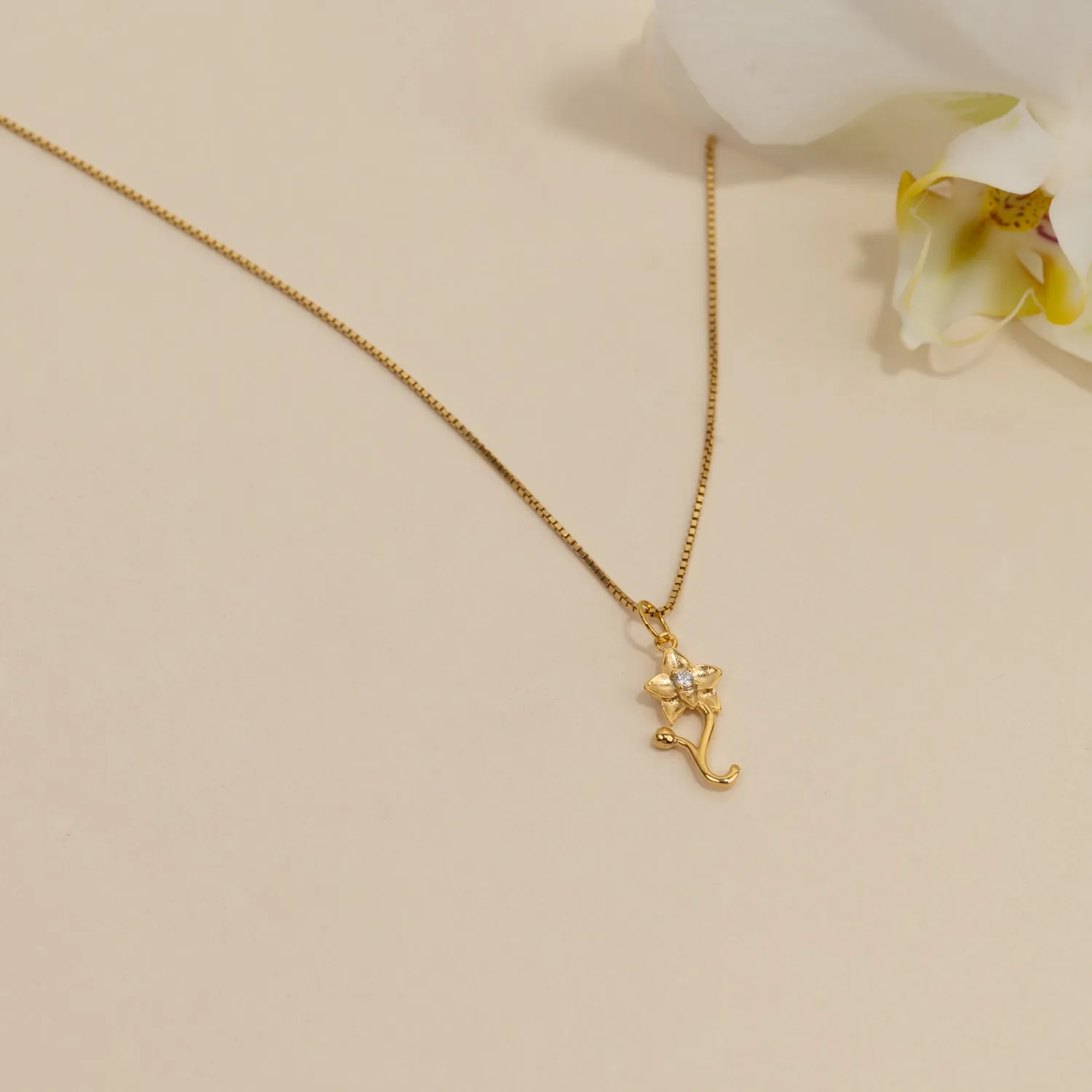 Sisi Copenhagen Odette Bloom Crystal vedhæng forgyldt zirkon