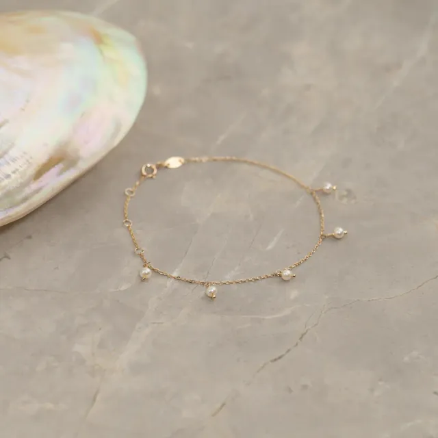Sisi Copenhagen Darissa perle armbånd 9 kt guld
