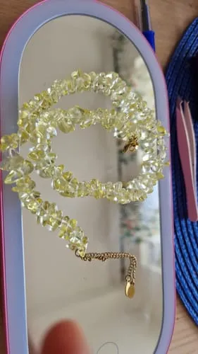 TIMI OF SWEDEN Henny chipstone halskæde grøn jade