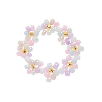 TIMI OF SWEDEN Elsa Flower Bead ring blomster justerbar