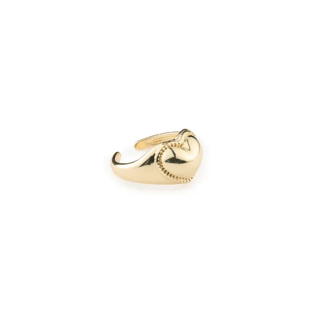 TIMI OF SWEDEN Brigitte ring hjerte justerbar 18k guld
