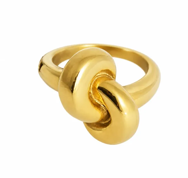 Wos Up Ebba ring forgyldt guld