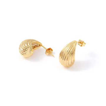 TIMI OF SWEDEN Marta Drop Studs øreringe forgyldt