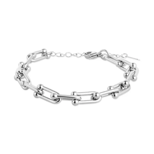 TIMI OF SWEDEN Betty papirclips armbånd rustfrit stål