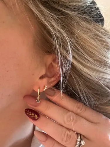 TIMI OF SWEDEN Elvira hoop øreringe 7 mm forgyldt par