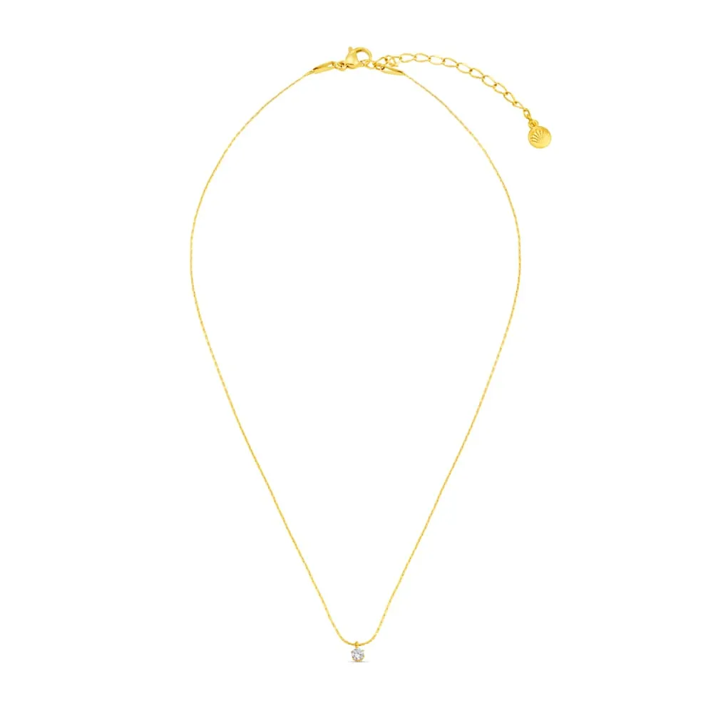 Orelia Micro Crystal Collar halskæde forgyldt krystal