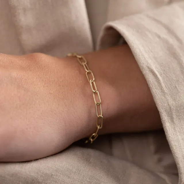 Sisi Copenhagen Roxanne armbånd massivt guld 20 cm