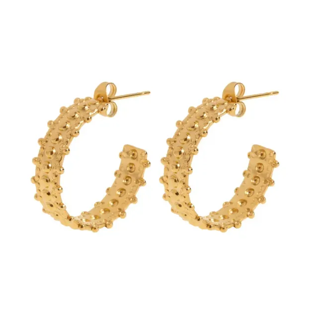 TIMI OF SWEDEN Rumi hoops øreringe 18k guld 21 mm