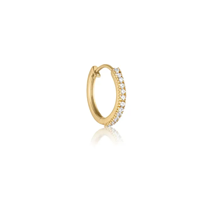 Bykjaergaard Individual Hoops forgyldt zirkonia enkeltvis