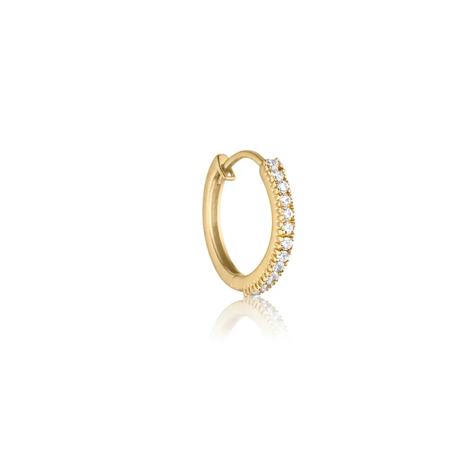 Bykjaergaard Individual Hoops forgyldt zirkonia enkeltvis