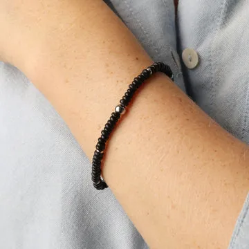 TIMI OF SWEDEN Ghada stenarmbånd elastik natursten