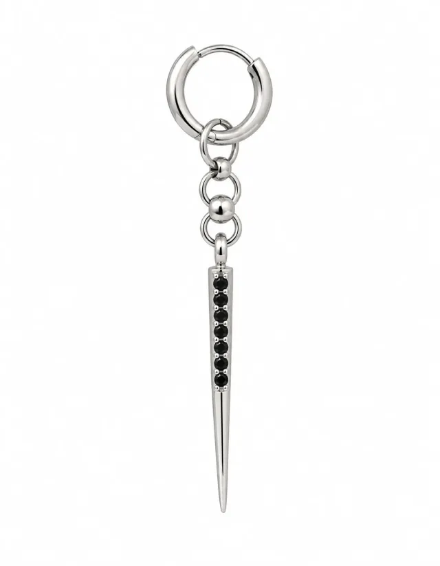 Wos Zelda Mini single ørering sølv 4,5 cm