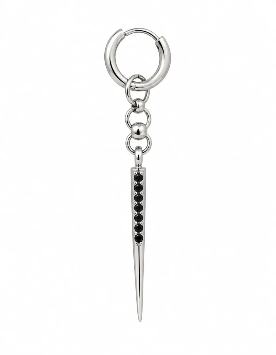 Wos Zelda Mini single ørering sølv 4,5 cm