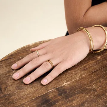 TIMI OF SWEDEN Melissa duo krystal ring guld