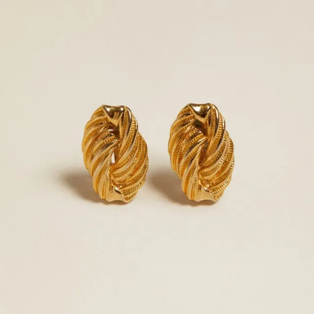 Orelia Vintage Twisted Oval clip-on øreringe