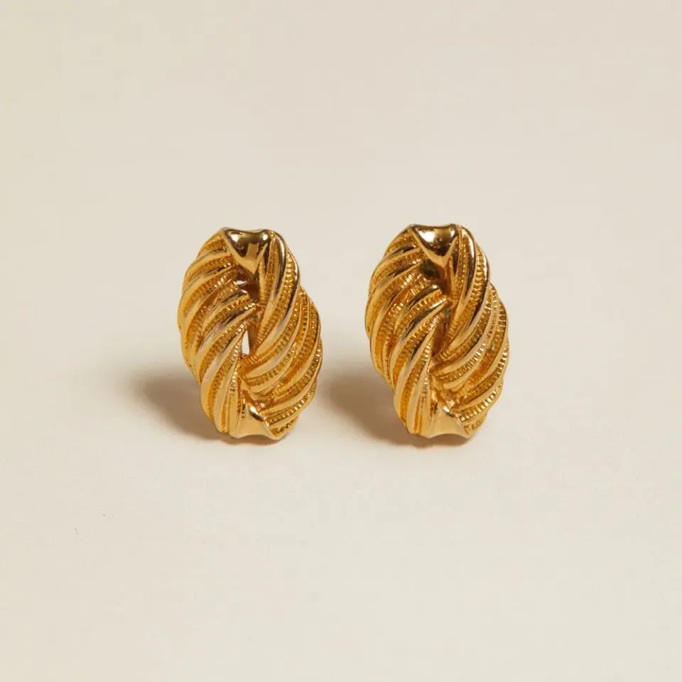 Orelia Vintage Twisted Oval clip-on øreringe