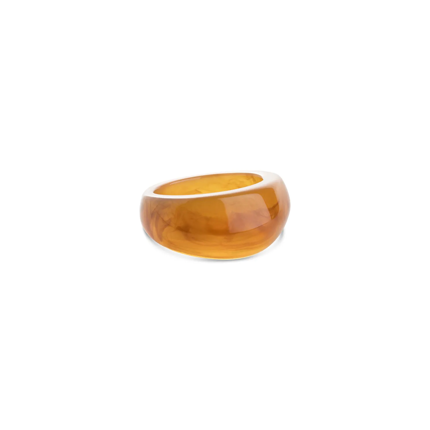 TIMI OF SWEDEN Hattie statement ring resin grøn 18
