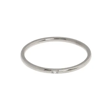 TIMI OF SWEDEN Evi ring krystal guld str. 17 stål