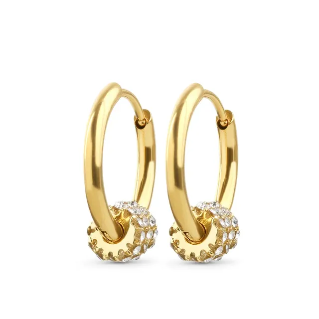 TIMI OF SWEDEN Hevin hoop øreringe guld 15,8 mm