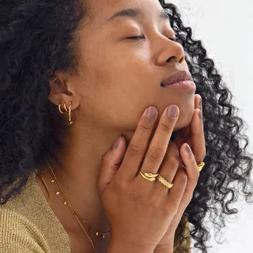 Timi of Sweden Kara Hug Me ring justerbar guld