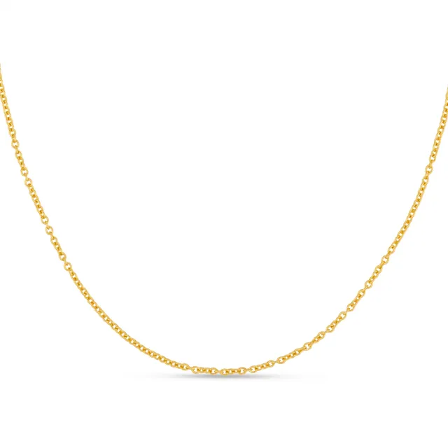 Orelia LUXE Fine Chain halskæde guld charm-base