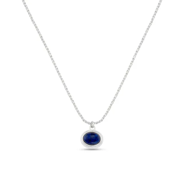 Orelia Semi-Precious Lapis halskæde sølv blå sten