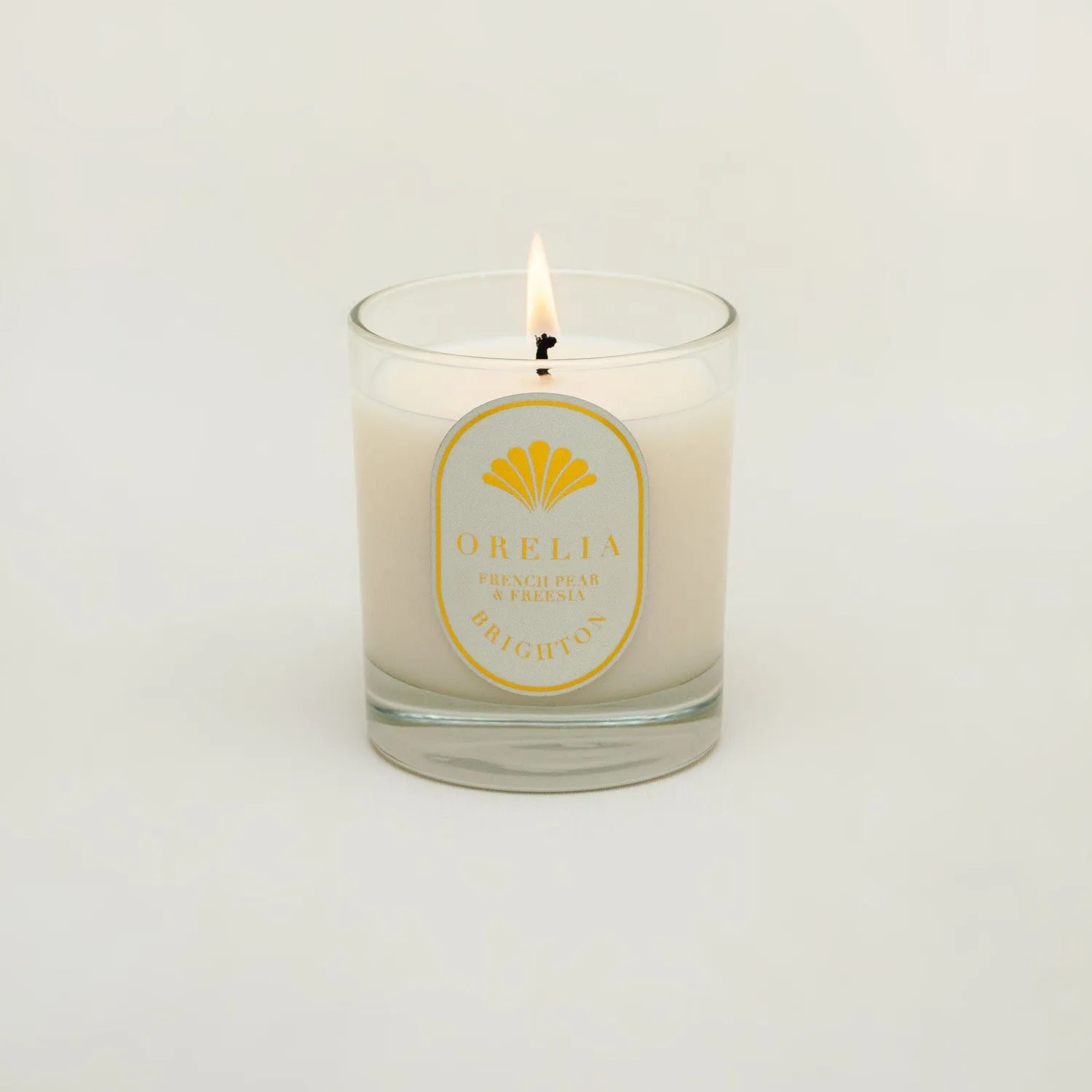 Orelia French Pear Freesia duftlys sojavoks