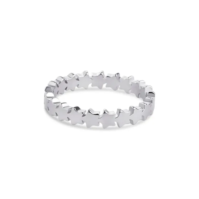 TIMI OF SWEDEN Jamila star ring rustfrit stål 17,5 mm