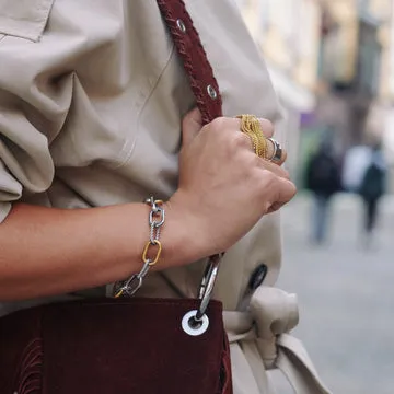 TIMI OF SWEDEN Nanja link armbånd rustfrit stål vandtæt