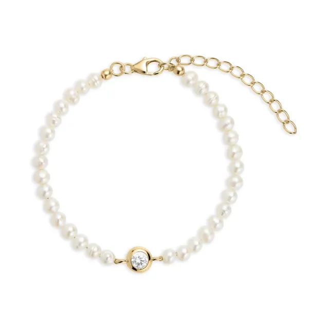 Bykjaergaard Allure armbånd forgyldt med perler