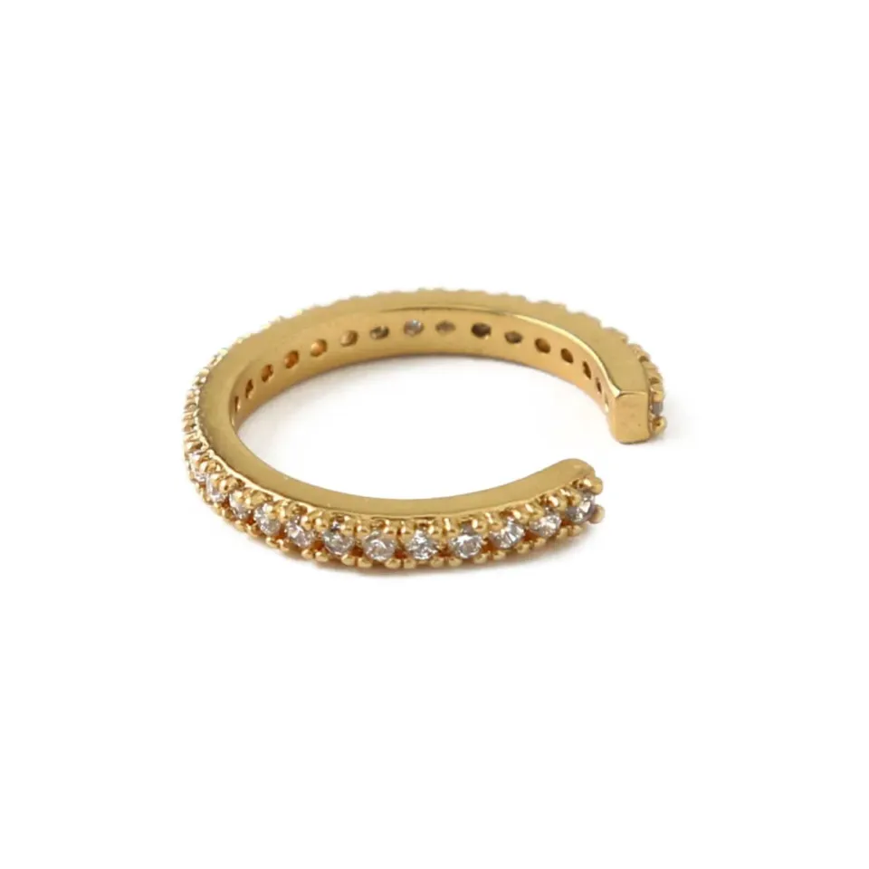 Orelia Fine Pavé ear cuff forgyldt guld