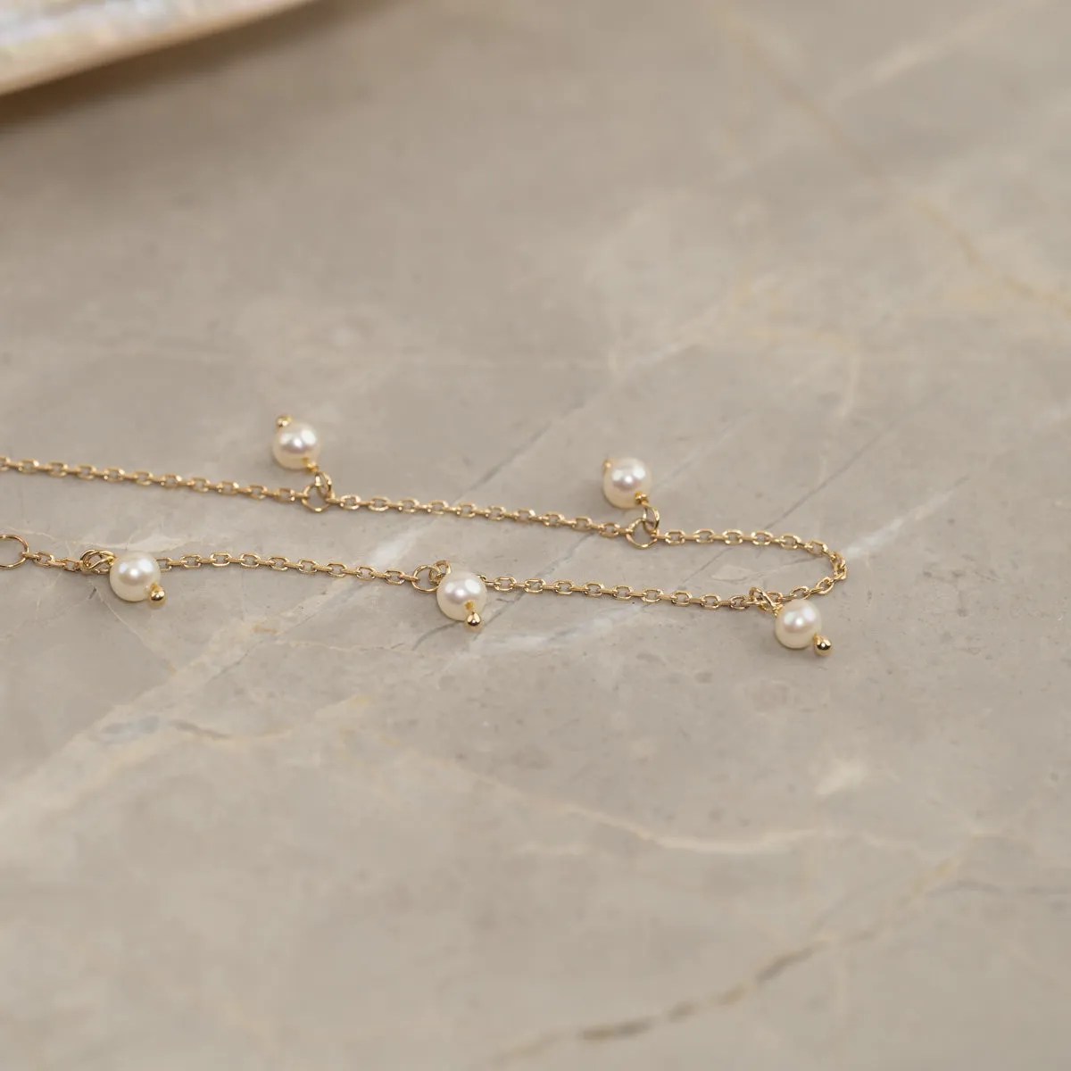 Sisi Copenhagen Darissa perle armbånd 9 kt guld