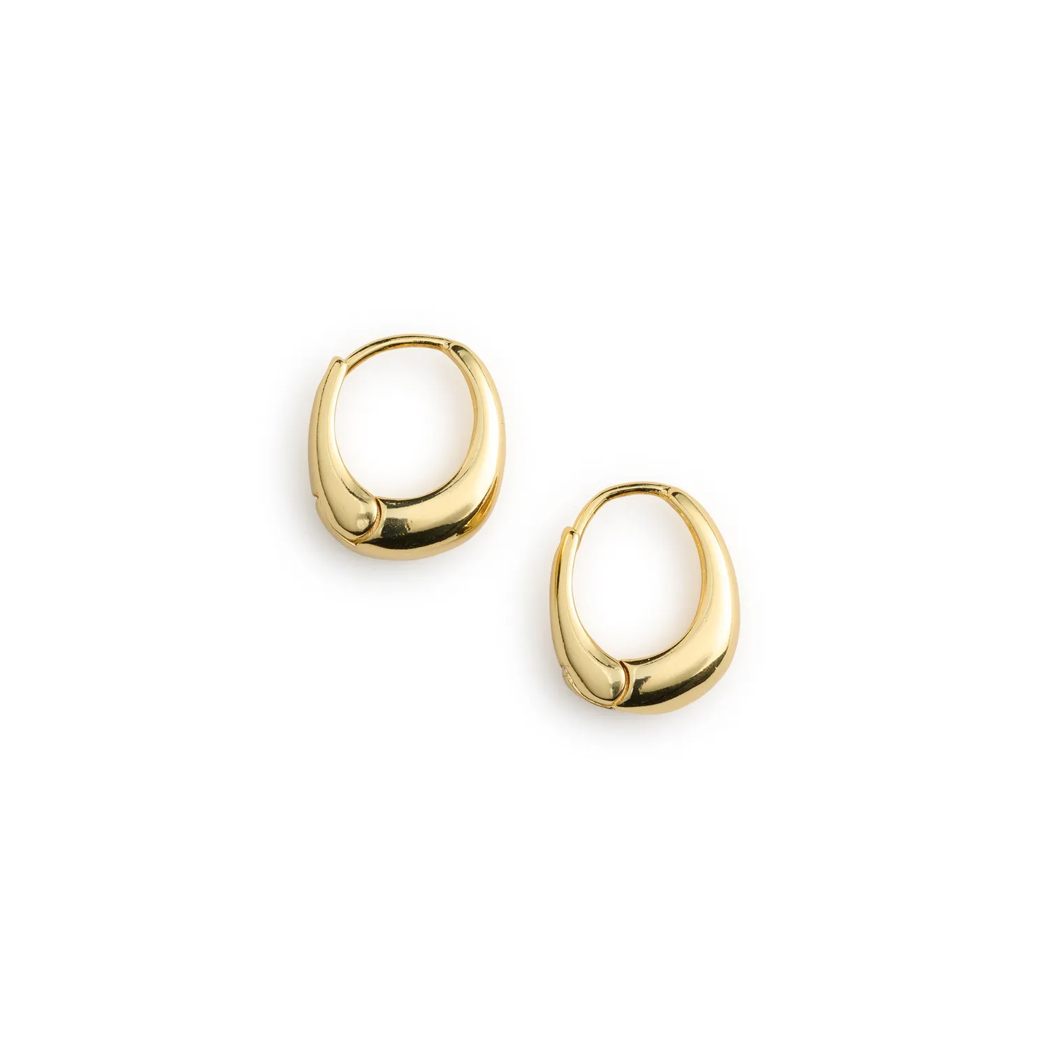 TIMI OF SWEDEN Hedvig hoop øreringe bred 15 mm guld