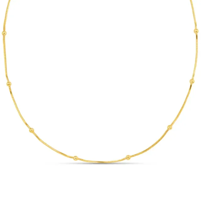 Orelia Satellite Snake Chain halskæde guld