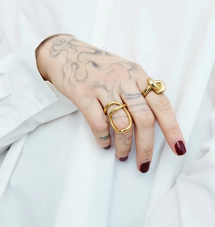 Wos Up Ebba ring forgyldt guld