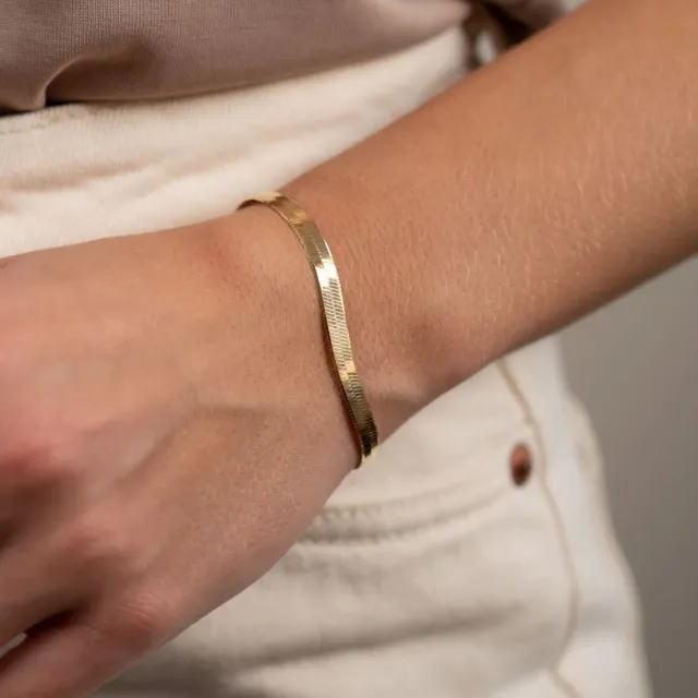Sisi Copenhagen Aya armbånd forgyldt slange 5 mm