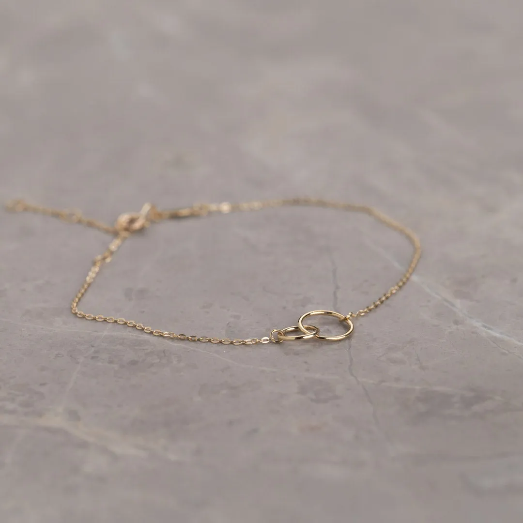 Sisi Copenhagen Una guld armbånd ankerkæde 20 cm