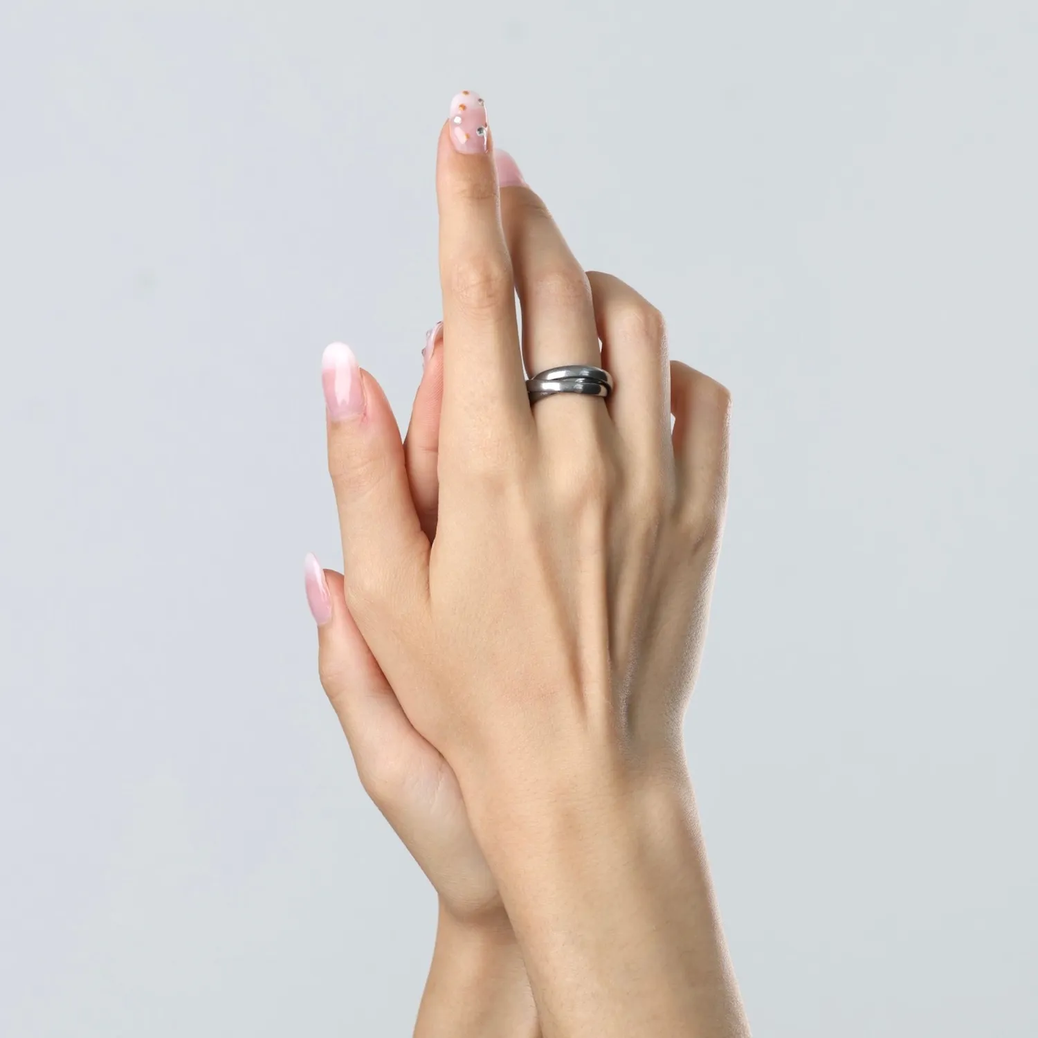 TIMI OF SWEDEN Alvy ring sølv snoet vandtæt 18 mm