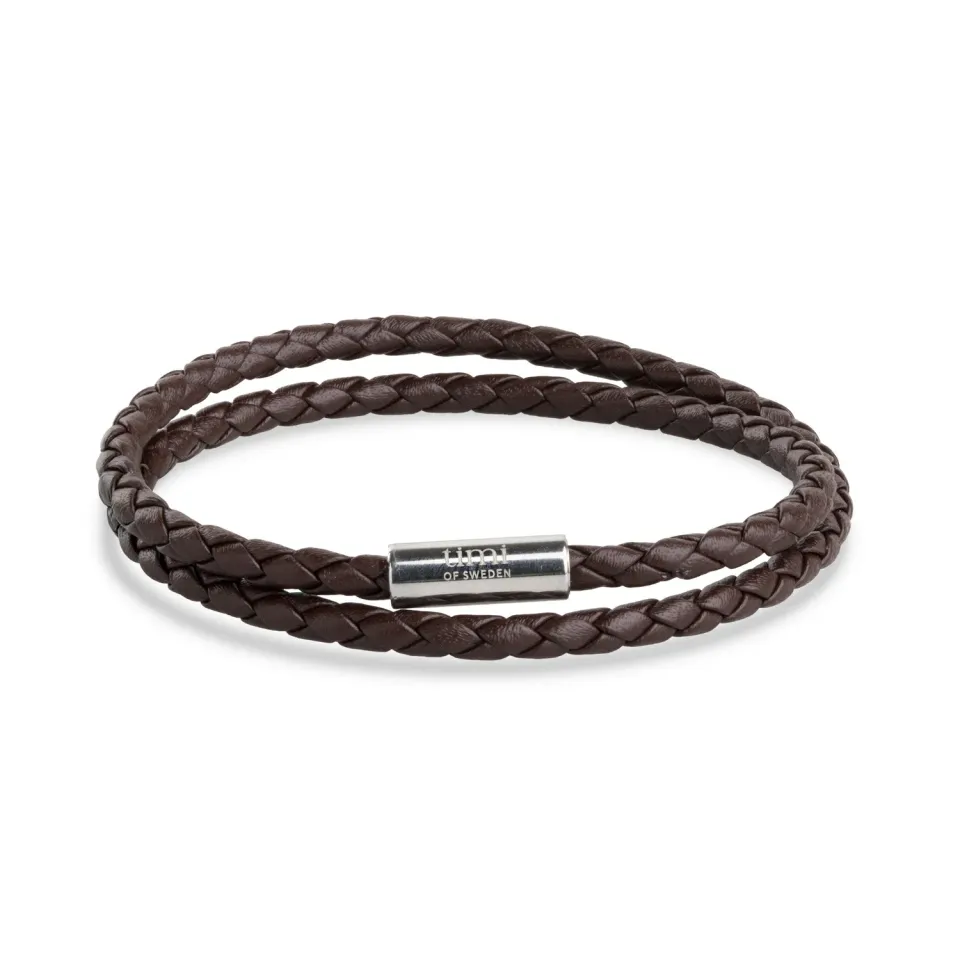 TIMI OF SWEDEN Kim reb armbånd mørkeblå stål 42 cm