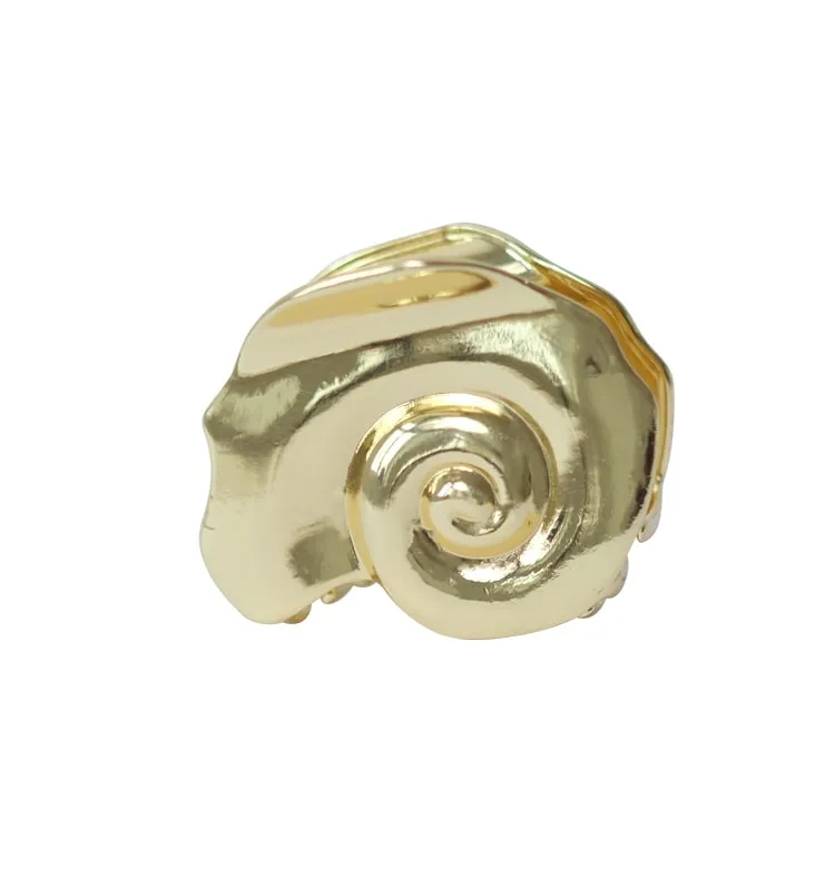 Wos Up Yamka hårspænde guld musling 6,1 cm