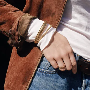 TIMI OF SWEDEN Limei armbånd stål guld 10 mm