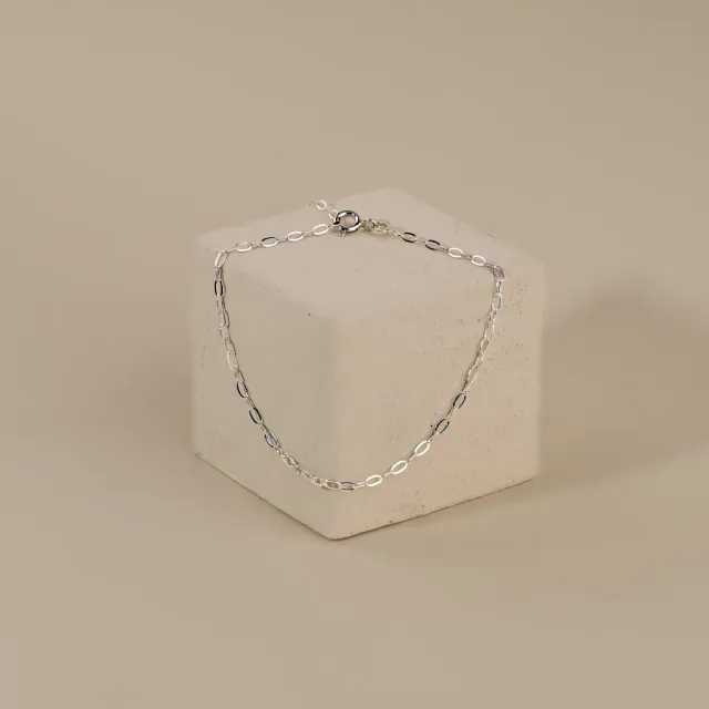 Sisi Copenhagen Alma Small Link sølv armbånd 18 cm