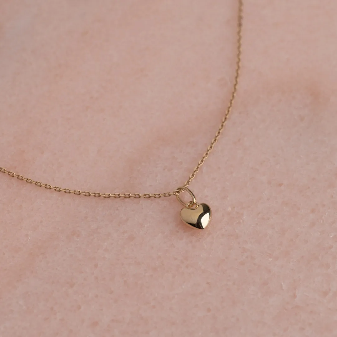 Sisi Copenhagen Heart guld vedhæng hjerte 7 mm